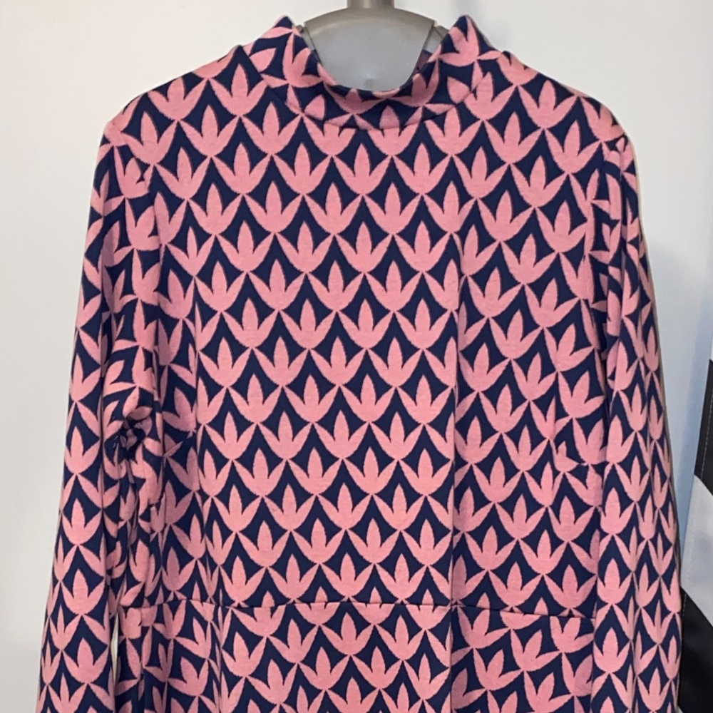 Boden Navy and Pink Sweater Dress